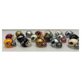 Group Of Miniature Football Helmets 1 3/4" x 2 1/2"