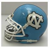 Collectible North Carolina Tar Heels NCAA Schutt Mini Football Helmet Used Great Condition 5" x 6 1/2"