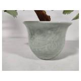 Jade Green Glass Bonsai Tree