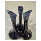 Van Briggle Art Pottery Triple Bud Vase