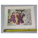 Antique Asian Woodblock Prints