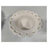 MCM California Pottery Lazy Susan Snack Tray Set