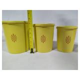 Tupperware Harvest Yellow Nesting Canister Set + Addt