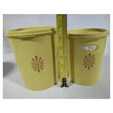 Tupperware Harvest Yellow Nesting Canister Set + Addt