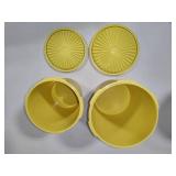 Tupperware Harvest Yellow Nesting Canister Set + Addt