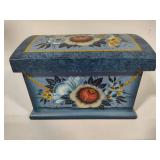 Wooden Hand Painted Storage Box