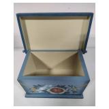 Wooden Hand Painted Storage Box
