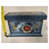 Wooden Hand Painted Storage Box