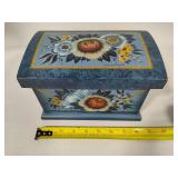 Wooden Hand Painted Storage Box