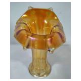 Imperial Glass Morning Glory Marigold Jack in the Pulpit Vase