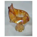 Imperial Glass Morning Glory Marigold Jack in the Pulpit Vase