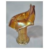 Imperial Glass Morning Glory Marigold Jack in the Pulpit Vase