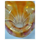 Imperial Glass Morning Glory Marigold Jack in the Pulpit Vase