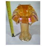 Imperial Glass Morning Glory Marigold Jack in the Pulpit Vase
