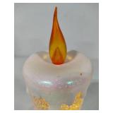 Vintage Glitter Pillar Light