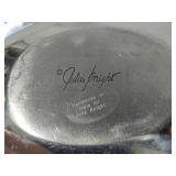 Julia Knight Mother of Pearl Oval Serving Bowl