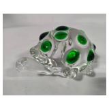 Glass Art Turtle Paperweight