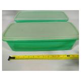Vintage Green Tupperware Pieces