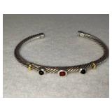 David Yurman 18K Gold & Sterling 925 Cable Bracelet