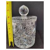 Lead Crystal Biscuit Jar w/Lid