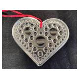 Hadeland Norwegian Glass Heart & Misc Glassware