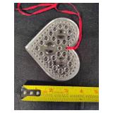 Hadeland Norwegian Glass Heart & Misc Glassware
