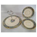 Lenox "Autumn" Presidential Collection Partial Tiered Server & Saucers