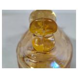 Marigold Carnival Glass Duck Candy Dish