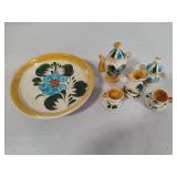 Miniature Tea Set & Matching Plate