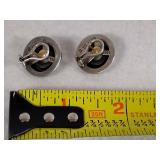 David Yurman 925 Sterling & Pearl Earrings (Pierced)