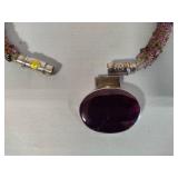 Ulrike Hoffman Stunning 925 Pendant Statement Necklace