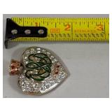 Carolee Treasures of the Duchess Heart w/Crown Brooch
