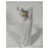 Two Lladro Figurines "Boy Awakening" #4870 & "Girl with Candle" #4868