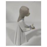 Two Lladro Figurines "Boy Awakening" #4870 & "Girl with Candle" #4868