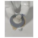 Two Lladro Figurines "Boy Awakening" #4870 & "Girl with Candle" #4868
