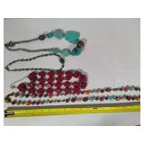 Assortment of Beaded/Stone Costume Necklaces