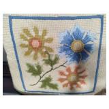 Four Small Needlepoint Pillows