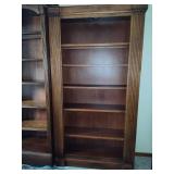 Three Piece Dark Wood Book/Display Shelves  **Saturday Pick Up in Plymouth - See Removal Tab for Specifics**