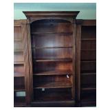 Three Piece Dark Wood Book/Display Shelves  **Saturday Pick Up in Plymouth - See Removal Tab for Specifics**