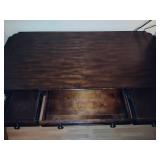Large Dark Wood Desk   **Saturday Pick Up in Plymouth - See Removal Tab for Specifics**