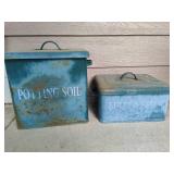 Restoration Hardware Outdoor Storage Tins  **Saturday Pick Up in Plymouth - See Removal Tab for Specifics**