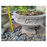 Pair of Cement Pedestal Planters  **Saturday Pick Up in Plymouth - See Removal Tab for Specifics**