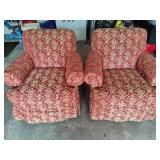 Hickory & White Red/Gold Accent Chairs  **Saturday Pick Up in Plymouth - See Removal Tab for Specifics**