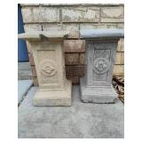 Cement Outdoor Pillars/Plant Stands  **Saturday Pick Up in Plymouth - See Removal Tab for Specifics**