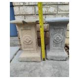 Cement Outdoor Pillars/Plant Stands  **Saturday Pick Up in Plymouth - See Removal Tab for Specifics**