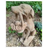 Cement Dog Garden Statue  **Saturday Pick Up in Plymouth - See Removal Tab for Specifics**