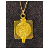 10K Gold Department of Justice Pendant