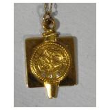 10K Gold Department of Justice Pendant