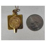 10K Gold Department of Justice Pendant