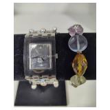 Ladies Stretchy Swatch Watch & Bracelet